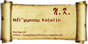 Négyessy Katalin névjegykártya